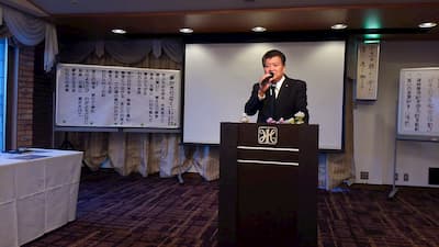 松山北倫理法人会 朝礼 日本における松山の役割り についての講演
