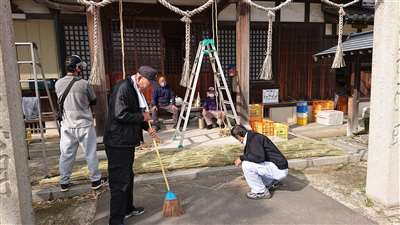 鹿島神社 注連縄作り2